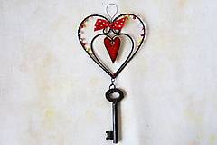 Dekorácie - Kľúč od srdca - 16507873_