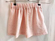 Detské oblečenie - Dětská mušelinová sukně růžová - 16506842_
