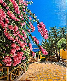 Obrazy - Grécko je plné kvetov - 16507911_