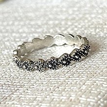 Prstene - Antique Silver Simple Ring / Starostrieborný prsteň - obrúčka filigránová E030 - 16509242_