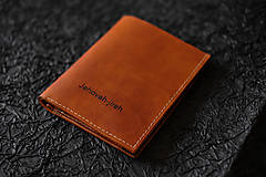 Pánske tašky - Univerzálna kožená peňaženka, pánska, knihového typu - 16509930_