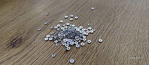 Galantéria - Ozdobné kamienky našívacie - Crystal - 3 mm - Sklo - 100 kusov - 16508720_