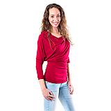 Topy, tričká, tielka - Asymetrický Top „Jemné vlny“ – Pohodlie s nádychom elegancie - 16510403_