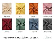 Úžitkový textil - Mušelínová osuška (Tehlová 100x100 cm) - 16510335_