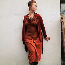 Sukne - „Podzim je druhé jaro“, krátká sukně s kapsami (délka 90cm) - 16509502_