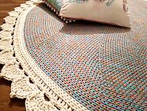 Úžitkový textil - Háčkovaný koberec - 16511307_