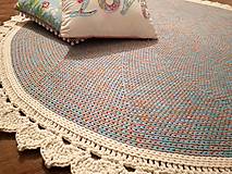 Úžitkový textil - Háčkovaný koberec - 16511310_