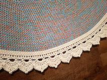Úžitkový textil - Háčkovaný koberec - 16511311_