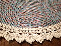 Úžitkový textil - Háčkovaný koberec - 16511312_