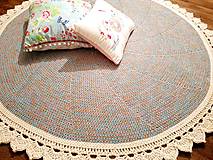 Úžitkový textil - Háčkovaný koberec - 16511320_