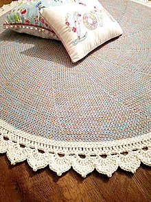 Úžitkový textil - Háčkovaný koberec - 16511316_