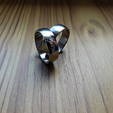 Prstene - Nerezový prsten  širší leštěný - 16510935_