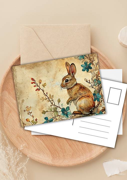 Papiernictvo - Pohľadnica z kolekcie " fauna life " zajo - 16509445_