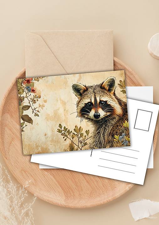 Papiernictvo - Pohľadnica z kolekcie " fauna life " mýval II. - 16509455_