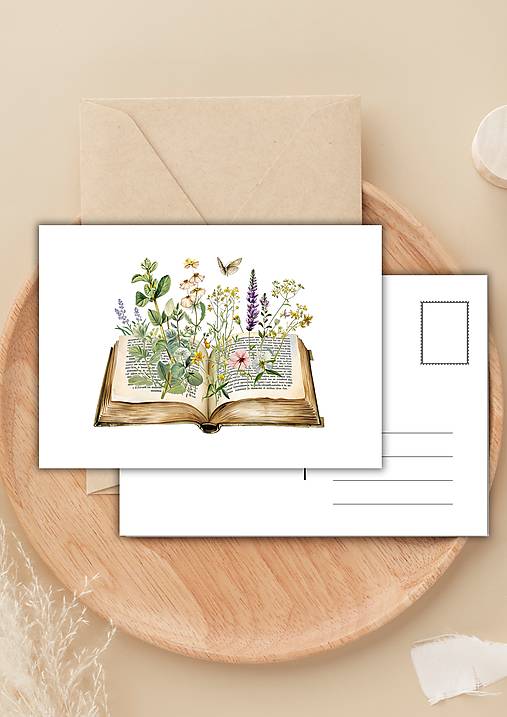 Papiernictvo - Pohľadnica "rozkvitnuté príbehy moje" - 16509542_