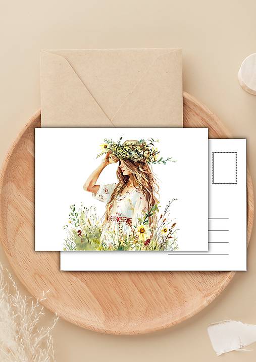 Papiernictvo - Pohľadnica "víla jarnej nálady" - 16509544_