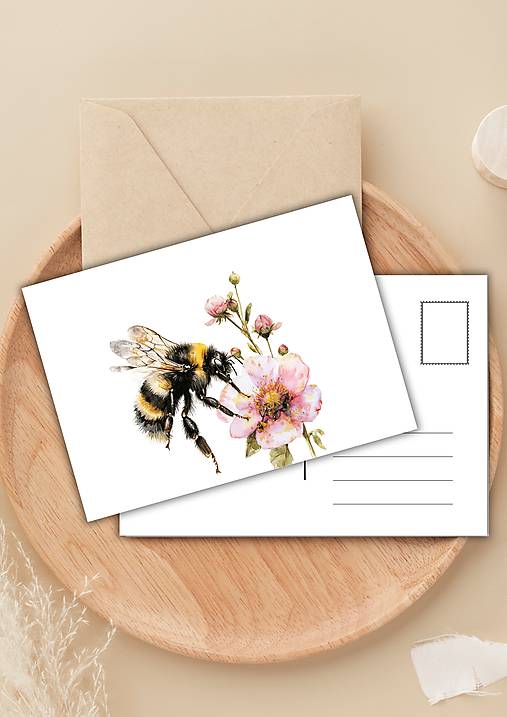 Papiernictvo - Pohľadnica " rozkvitnutá čerešňa" - 16509556_
