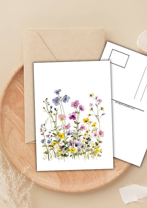 Papiernictvo - Pohľadnica  " violky" - 16509817_