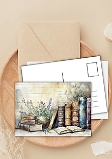 Papiernictvo - Pohľadnica "milované čítanie" - 16509305_