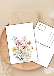 Papiernictvo - Pohľadnica "neha kvetov stačí" - 16509325_
