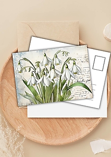Papiernictvo - Pohľadnica " jar z herbáru " - 16509410_