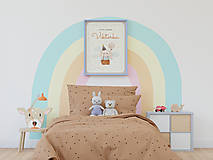 Grafika - Personalizovaný plagát k narodeniu dieťaťa - VITAJ DOMA - 16511388_