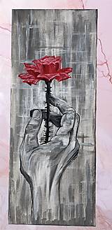 Obrazy - Ruža v ruke - 16510686_