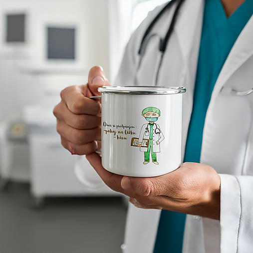 Nádoby - Hrnček pre lekára - 16511369_