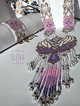 Sady šperkov - Set "Angel": náhrdelnik, náramok a náušnice, tkane z rokajlových korálok Preciosa, ručná výroba - 16509249_