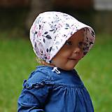 Detské čiapky - Letný detský čepček ružičkový - 16513086_