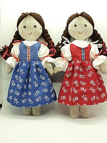 Hračky - Zuzka -handrová bábika - 8kusov  - 16512719_