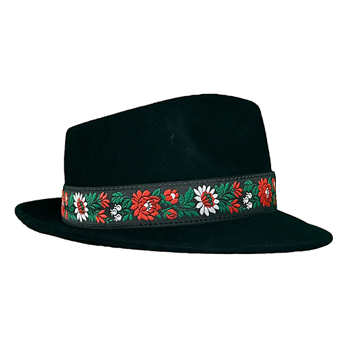 Čiapky, čelenky, klobúky - Ľudový klobúk (Východ) - 16513089_