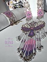 Sady šperkov - Šperky zo seta "Angel" kusový predaj: náhrdelnik, náramok a náušnice, tkane z rokajlových korálok Preciosa, ručná výroba - 16512559_