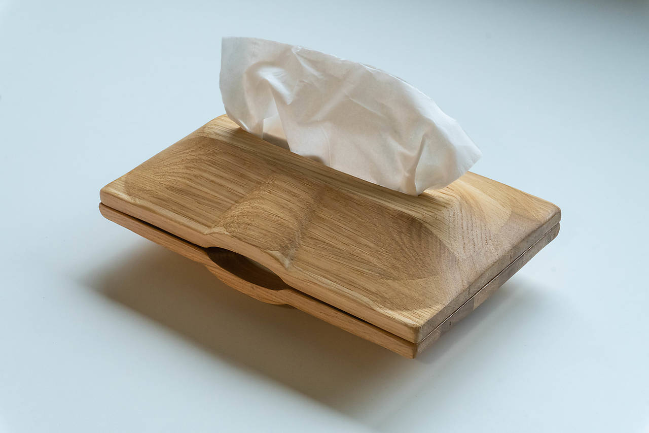 Drevený zásobník na servítky 