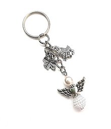 Kľúčenky - Kľúčenka "znamenia" s anjelikom (panna) - 16514606_
