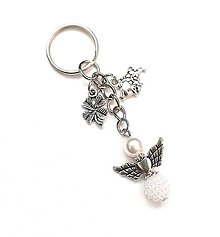 Kľúčenky - Kľúčenka "znamenia" s anjelikom (býk) - 16514611_