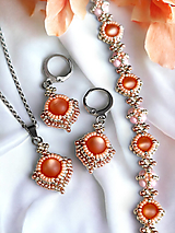 Sady šperkov - Horehronské perly | pôvabná, cenovo zvýhodnená sada perlových šperkov vo farbe roka 2024 - 16514548_