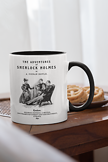 Nádoby - Literárny hrnček Sherlock Holmes - anglický - 16513887_
