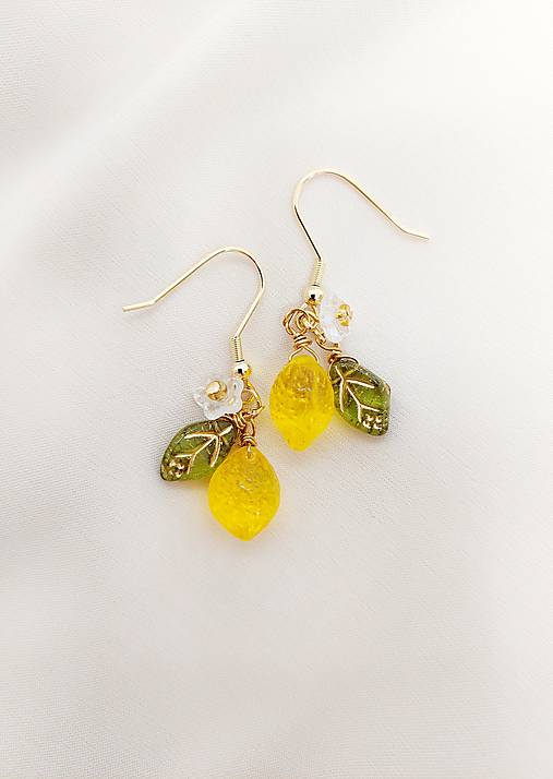 Náušnice - Náušnice LEMON - 16515603_
