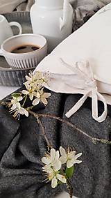 Úžitkový textil - Ľanový vankúš kohút šedý - 16515262_