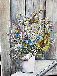 Obrazy - Lúčne kvety Zátišie 27-37 cm - 16516342_
