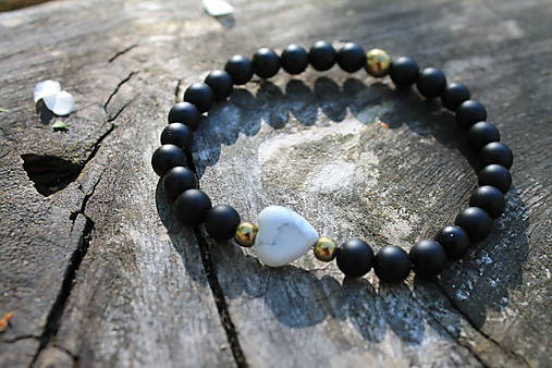 Mesiac Srdce_Náramok + náramok z ocele SET