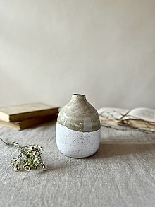 Dekorácie - Váza “snežienka” úzka - 16515704_