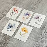 Papiernictvo - Pohľadnica Akvarelové kvety C0005 - 16515028_
