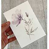 Papiernictvo - Pohľadnica Akvarelové kvety C0005 - 16515032_