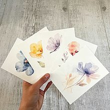 Papiernictvo - Pohľadnica Akvarelové kvety C0005 - 16515026_