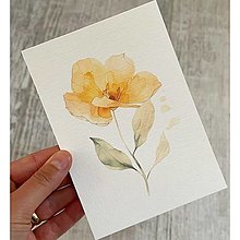Grafika - Pohľadnica Akvarelové kvety C0005 (č.5) - 16515033_