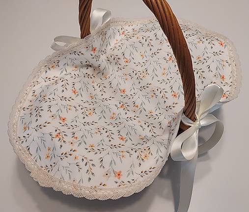 Úžitkový textil - Dečka na košík,,veľkonočná" (Klasik vetvičky 40×32cm) - 16518206_