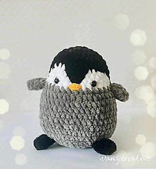 Hračky - Háčkovaný plyšový tučniak - 16517742_