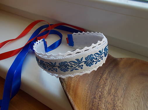 Ozdoby do vlasov - Folklórne čelenky  (čelenka č.2) - 16518554_